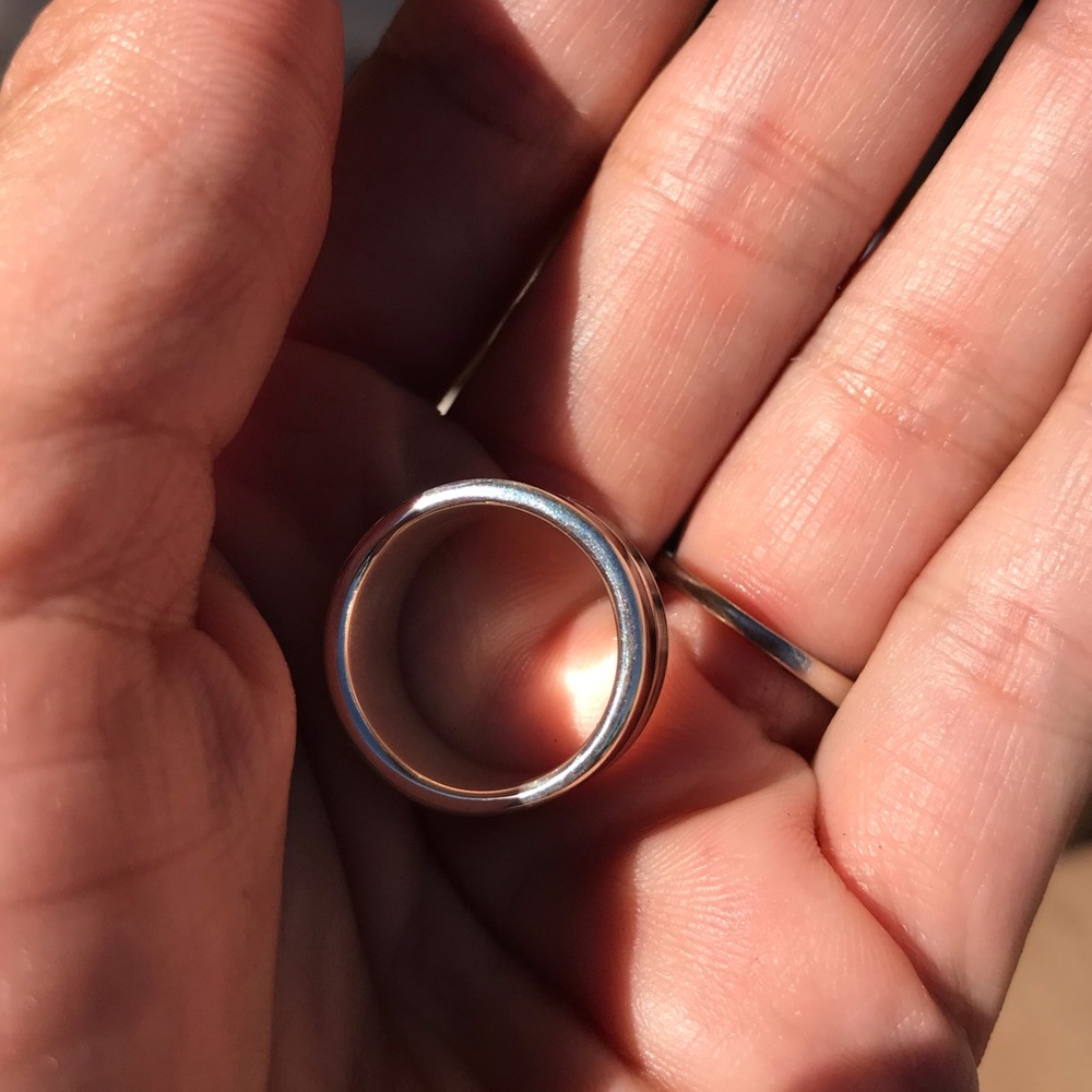 950 Sterling Silver Statement Ring 6 - image 4